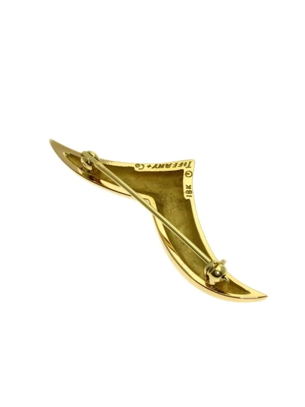 Tiffany & Co Seagull Brooch 18k Yellow Gold